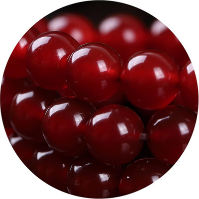 8MM 100PCS Natural Stone Red Agate Loose Beads for Jewelry Making DIY Bracelet
