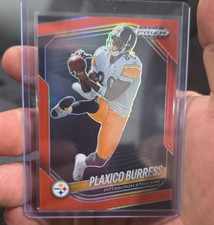 Panini 2025 Prizm Black Plaxico Burress Steelers Red Prizm #124 /299