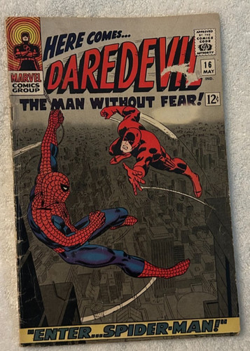 Daredevil #16 (1966) Spider-Man Crossover 1st Romita Spider-Man Art