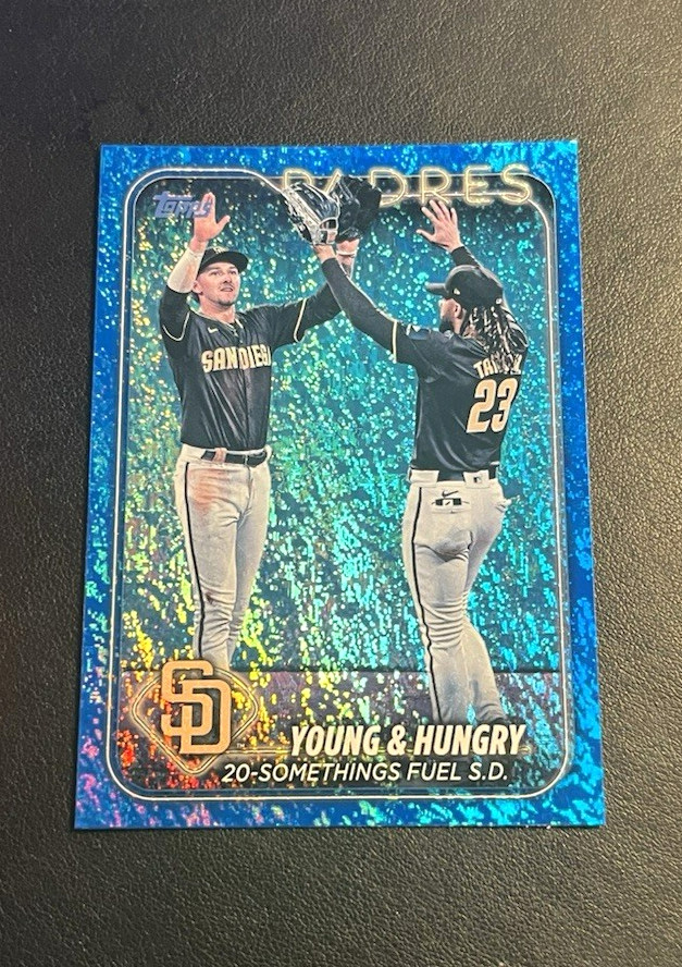 2024 Topps Update BLUE HOLOFOIL SP /999 Jackson Merrill Rookie Card RC!  Tatis