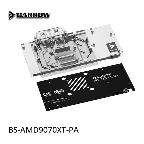 Barrow GPU Water Block For ASROCK AMD Radeon RX 9070 XT TAICHI - Picture 9 of 9