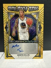 2024-25 PANINI OBSEDIAN #GI-MEG GALAXY INK Auto GOLD /10 MONTA ELLIS Warriors L1