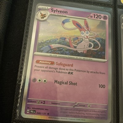 Pokemon Prismatic Evolutions SylveonEspeonVaporeon Glaceon Eevee Jolteon Flareon