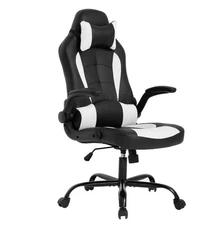 BestMassage OC-RC55 Office Desk Gaming Chair - White/Black (OC-RC55-White)