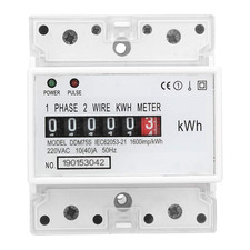 Electric Meter, Kwh Meter, Single Phase 4P LED Din-Rail Electricity Power Consum