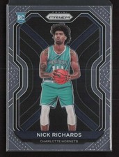 2020-21 Panini Prizm #253 Nick Richards Charlotte Hornets Rookie