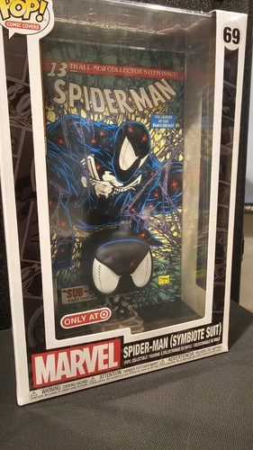 Funko POP Spider-Man Traje Simbionte Cubierta de Cómic Marvel # 69 EXCLUSIVO