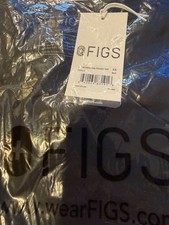 FIGS Catarina V-Neck One Pocket Scrub Top Black XS NIB