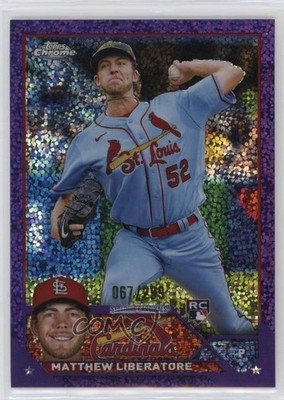2023 Topps Chrome Purple Speckle Refractor /299 Matthew Liberatore Rookie RC et6