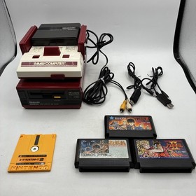 Nintendo Famicom AV + Disk System Japan Double Dragon 1 2 3 Choose Disk Game