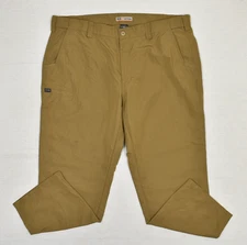5.11 Tactical Men Straight Pants Zip Ripstop Polyester Brown Size 42x30 Stained
