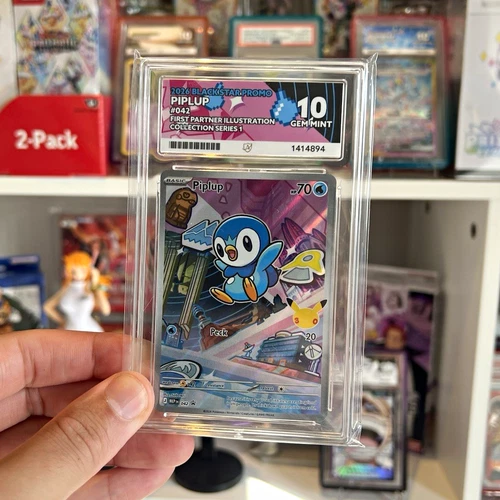 Ace 10 Pokémon TCG Black Star Promo Piplup 042 First Partner Illustration