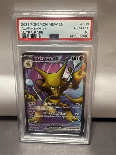 2023 Alakazam ex 188/165 Sv: Scarlet & Violet 151 Holo PSA 10