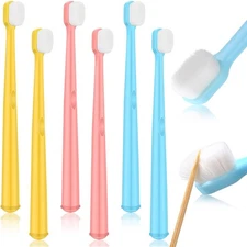 6 Pieces Kids Extra Soft Nano Toothbrush Children Bristles Micro... 