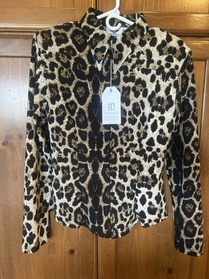 LISA NELLE western horse show rail/trail/reining/Rodeo Queen -shirt size XL