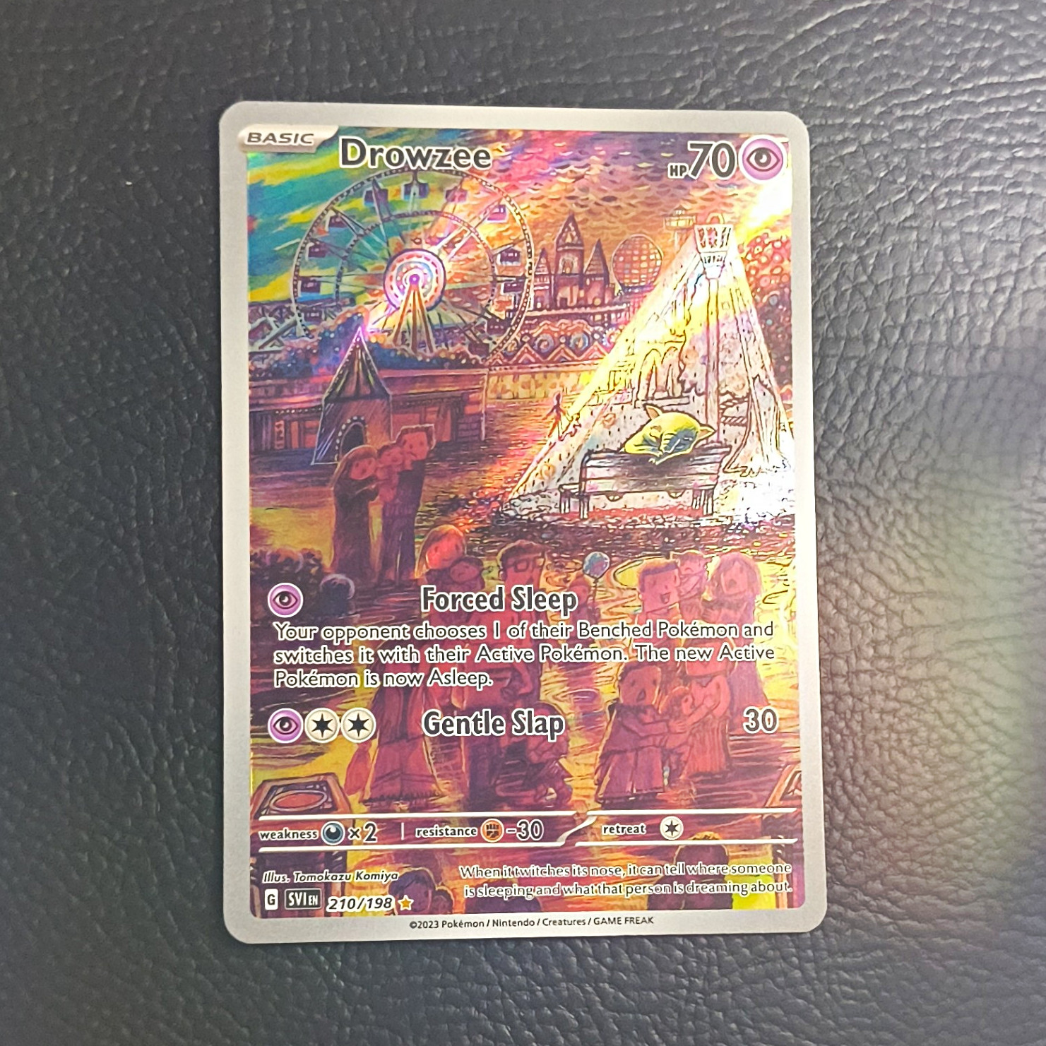 Pokemon TCG Drowzee 210/198 SV01 Illustration Rare Full Art Holo EN 70HP