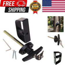 6 " T-Handle Shed Door Lock Handle with Lock Keyed Alike Garage t Handle Shed...