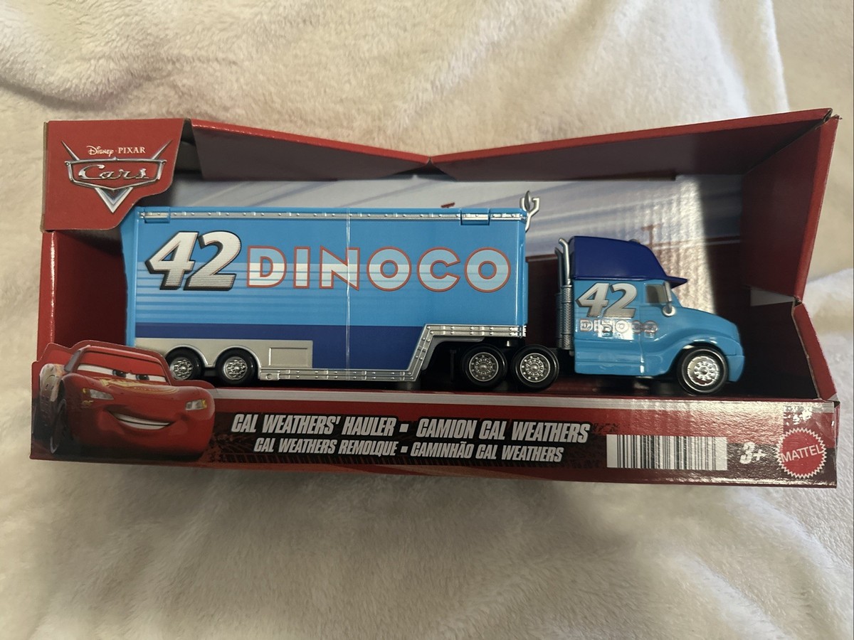 Disney Pixar Cars Haulena Fecho Hauler in Hand (dinoco) for sale