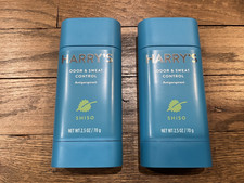 BRAND NEW Harry's Odor  Sweat Control Antiperspirant Deodorant Shiso 2 Sticks