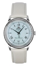 Orologio Uomo Orient Bambino Cinturino Pelle Quadrante Verde Pallido Solare RA-WK0002E