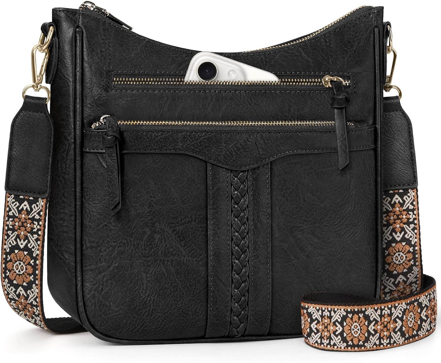 Crossbody Bags for Women, Trendy Crossbody Purses Soft Leather Shoulder Handbags