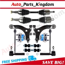 Front Control Arm with Wheel Hub Bearing CV Axle Shaft For Buick Century 3.1L