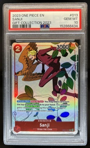 2023 One Piece Gift Sanji #OP01-013 PSA 10 GEM MINT
