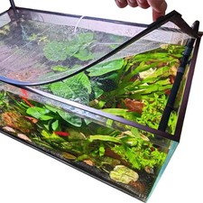 Magnetic Aquarium Lid Fish Tank Hood Top Cover Anti-Jumping Net Cover Mesh to Pr