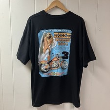 Vtg Y2K 2001 Dale Earnhardt #3 Memory T-shirt XL Daytona Bike Week SINGLE STITCH