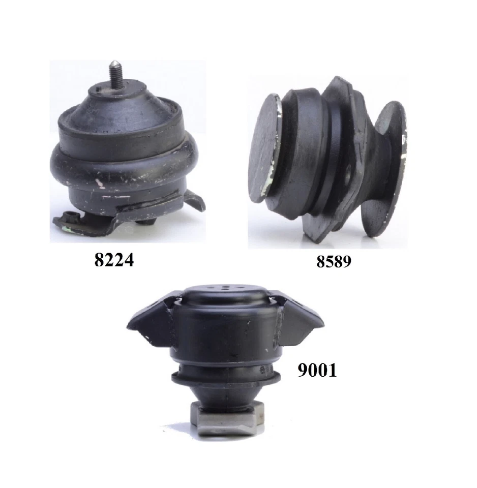 3 件装电机和变速器安装 适合 1990 - 1992 大众 CORRADO 1.8L 升 — 第 2/4 张图片