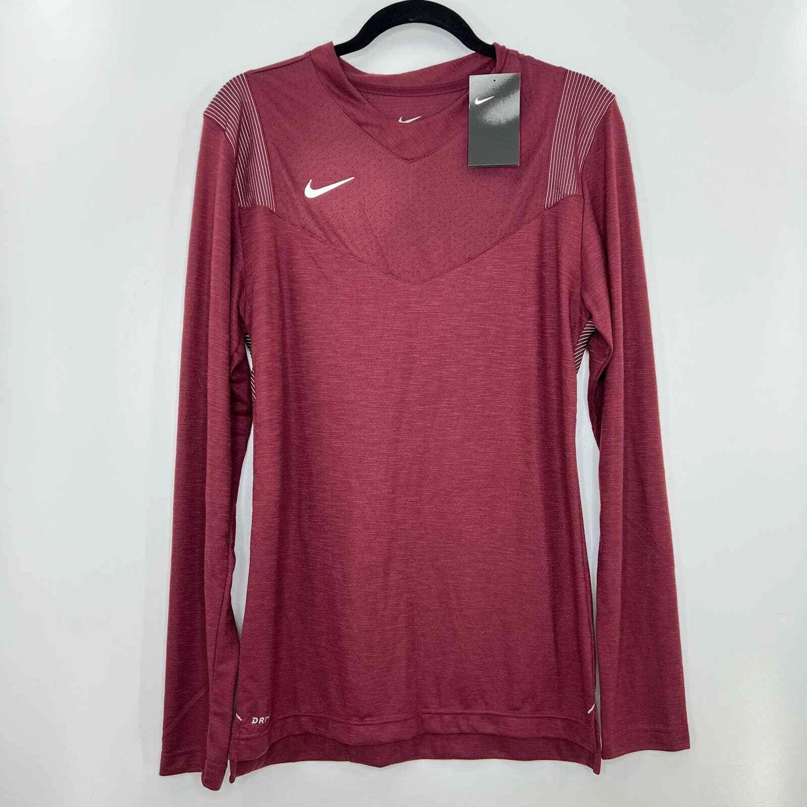 Nike Mens Dri-FIT Team Player Long Sleeve UV Shirt CW3539 Size Small NWT