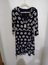 NWT Women's Tommy Hilfiger Wrap Dress Sz 6, Sunflowers Design, #U48
