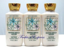 BATH  BODY WORKS WHIPPED VANILLA CHIFFON BODY LOTION 8 OZ LOT OF 3 PCS 