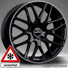22 Zoll GT9 Felgen 10x22 5x130 ET35 schwarz mit pol. Rand für Mercedes G-Klasse