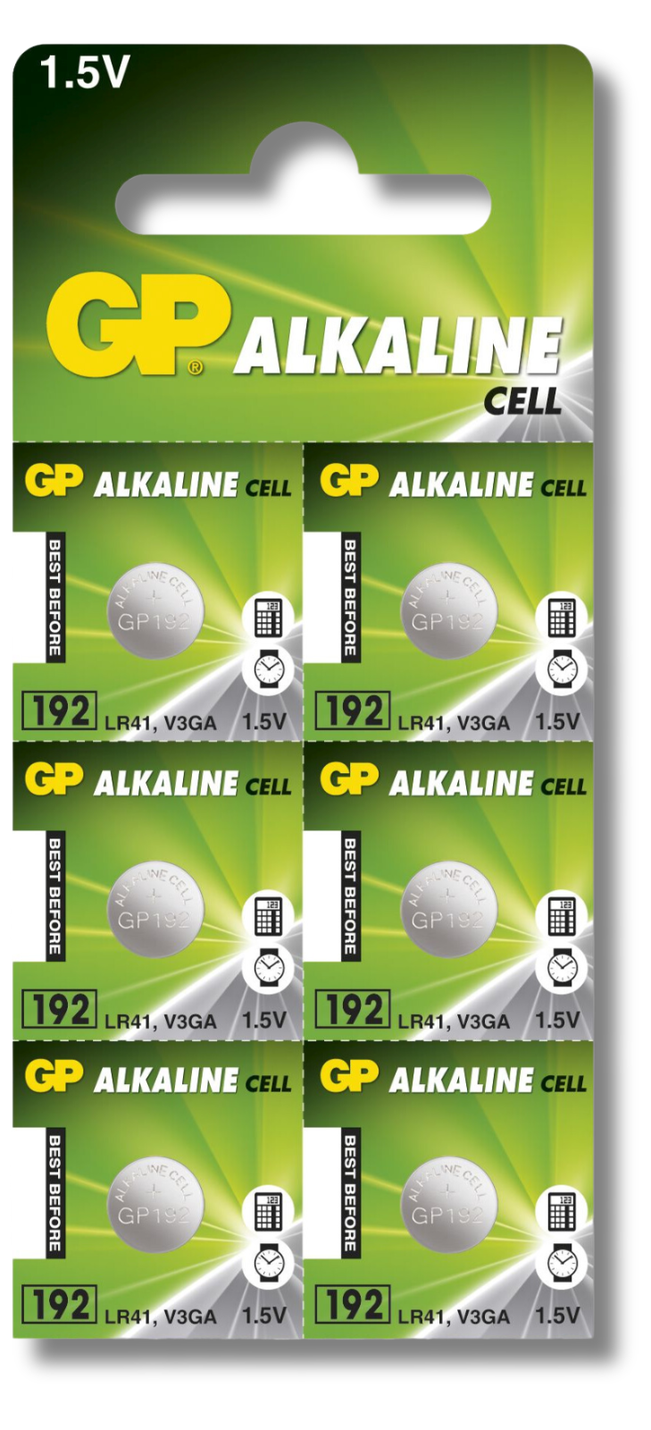GP 6x LR41 Batteries Alkaline Coin Cell Button 1.5V 192 L736 *EXPIRY 07/2027*