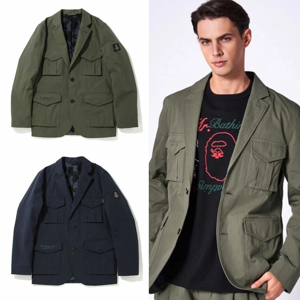 A BATHING APE Men s Mr.Bathing Ape MILITARY TAILORED JACKET