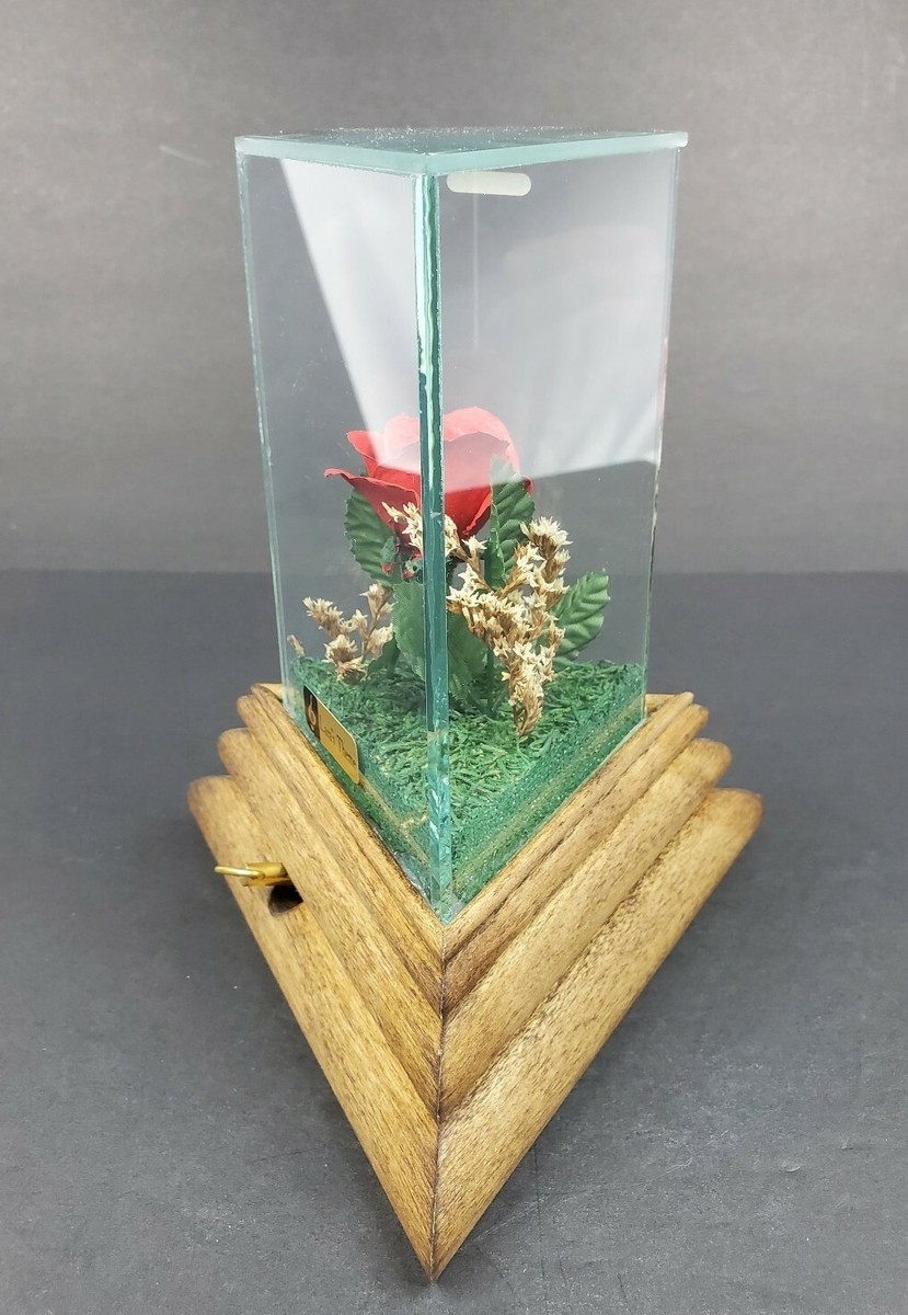 All flowers⭐️新品レア6枚set⭐️ラベンダー　旧ミモザ　シロツメクサ Chesterseal Lifesake Flowers Real Red Rose Music Box Glass