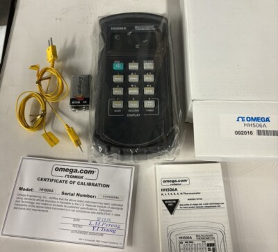 New Omega HH506A Multi Logger Thermometer