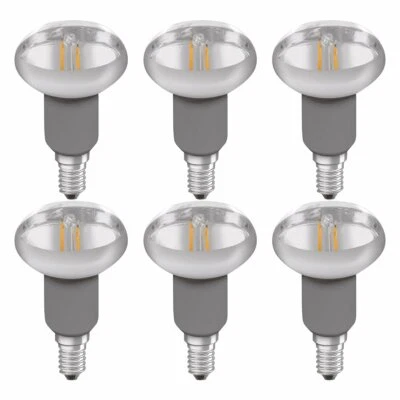 6x OSRAM LED STAR R50 12 Reflektor 60° E14 1,6W = 12W warmweiß EEK:G (Spekt A-G) - Bild 1 von 2