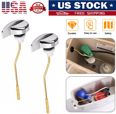 2× Easy Use Side Mount Toilet Flush Lever Handle Angle Universal Toilet Handle