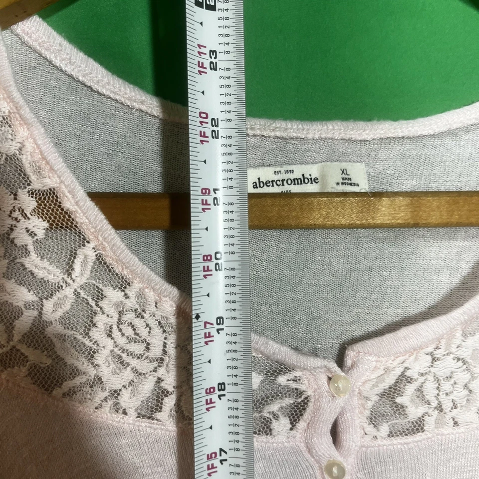 ABERCROMBIE KIDS Pink Floral Blouse Size XL - Image 3 of 4