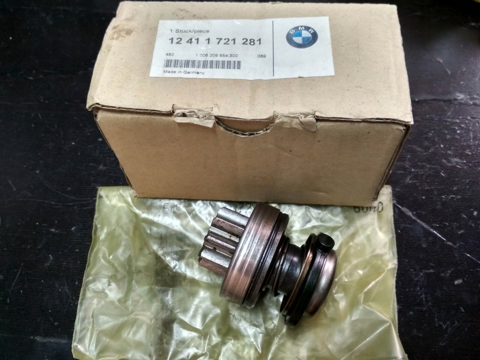 BMW E30-E36-E34 starter free wheel pinion !NEW! GENUINE 