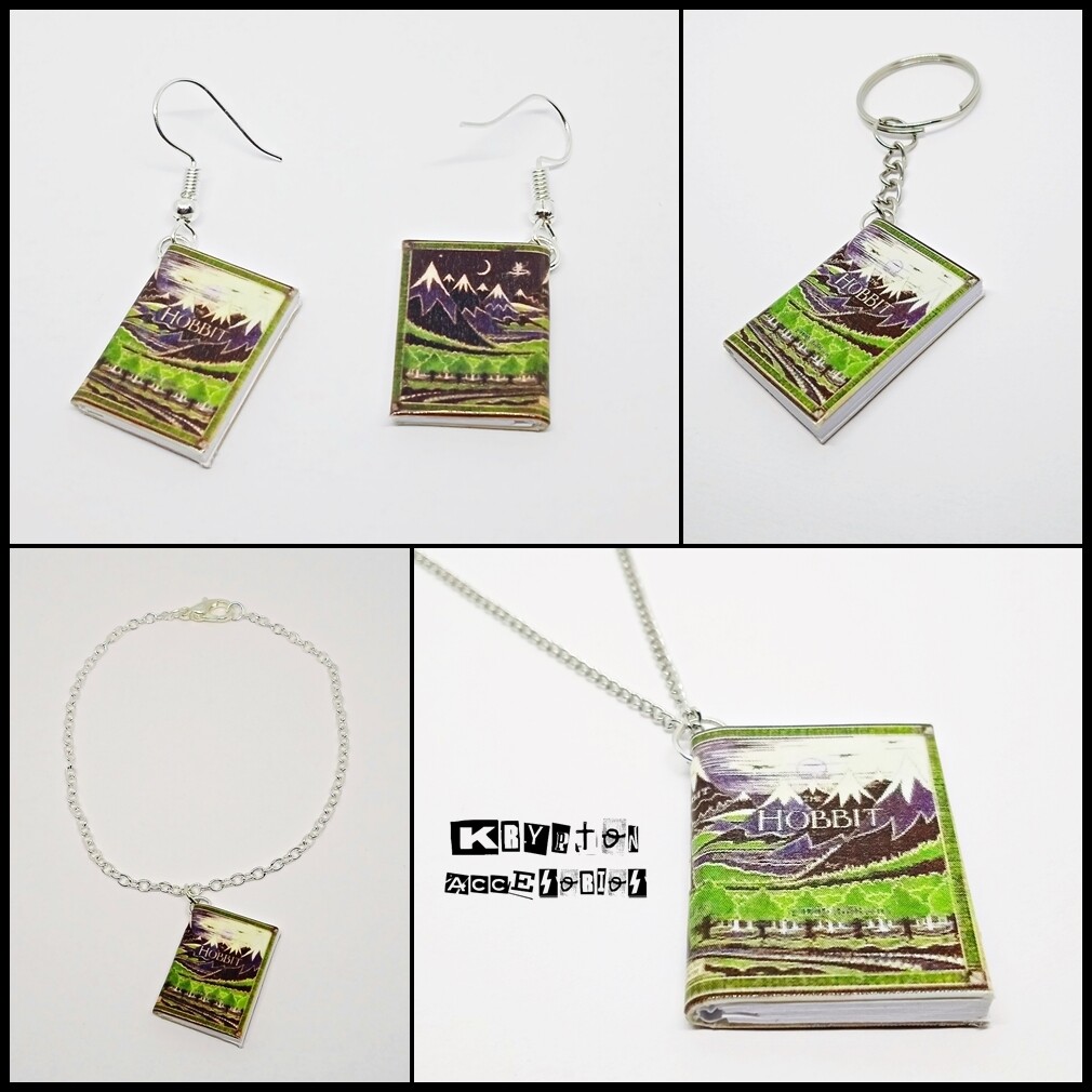 ESDLA Accesorios Libro EL HOBBIT Collar EL SEÑOR DE LOS ANILLOS Pendientes LOTR