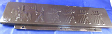 Uralt Ofenklappe Guss-Schild Emaille Bergmannszug Bergparade Erzgebirge Bergbau