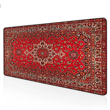 XXL PERSIAN MOUSE PAD PREMIUM OFFICE GAMING DESK RUG, NON-SLIP AND STYLISH
