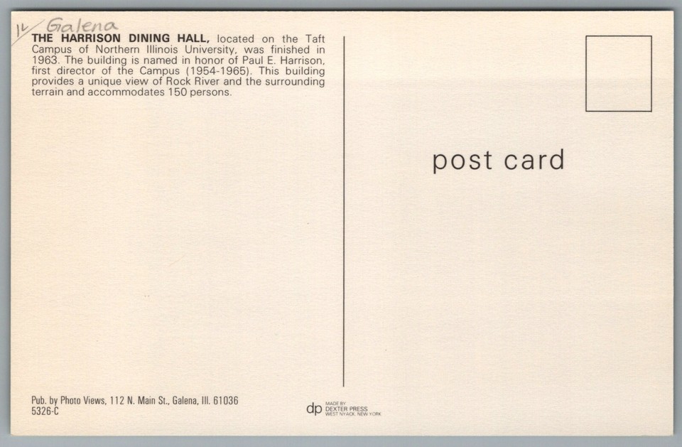 Oregon IL Northern Illinois University Taft Campus Harrison Dining Hall ...