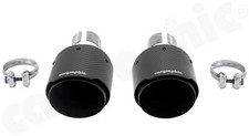 CARGRAPHIC Sport Tailpipe 114mm Carbon Logo 718 Boxster Cayman GTS GT4 Spyder RS