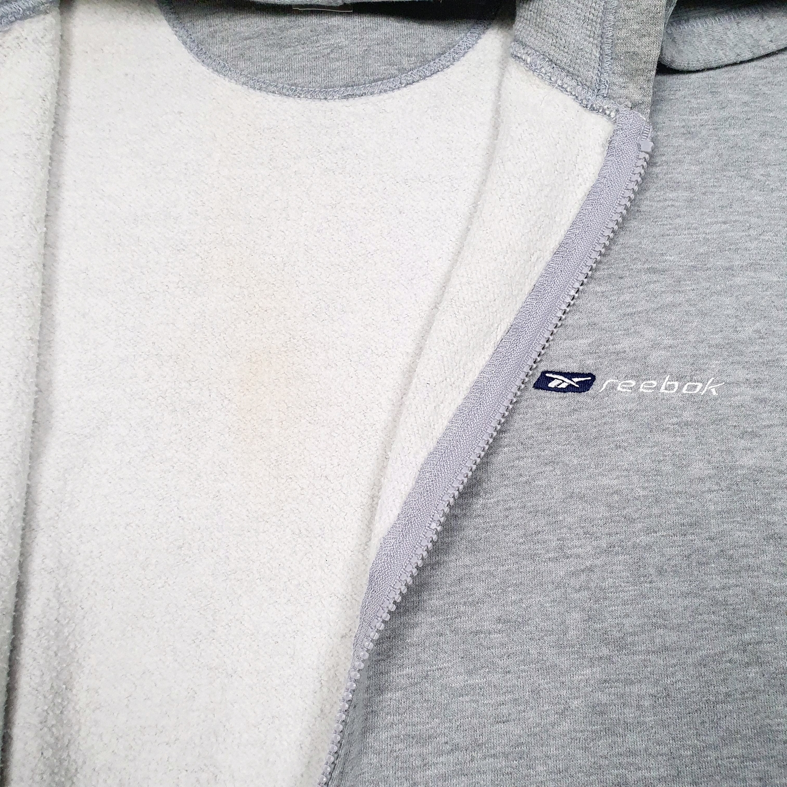 REEBOK Full Zip Hoodie Jumper Sweatshirt Mens XXL image 4