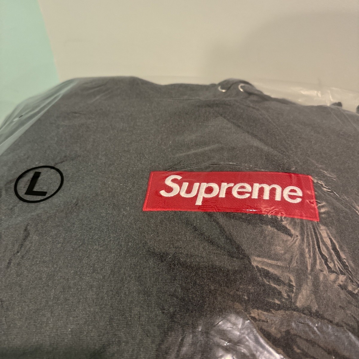 NEW Supreme Box Logo BOGO Hooded Sweatshirt (FW21) Charcoal Size