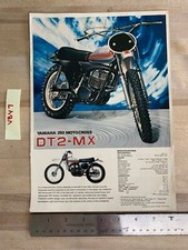 Used Vintage Yamaha 250 Motocross DT2-MX 1 Page Only Ad Brochure VBY7 VBB